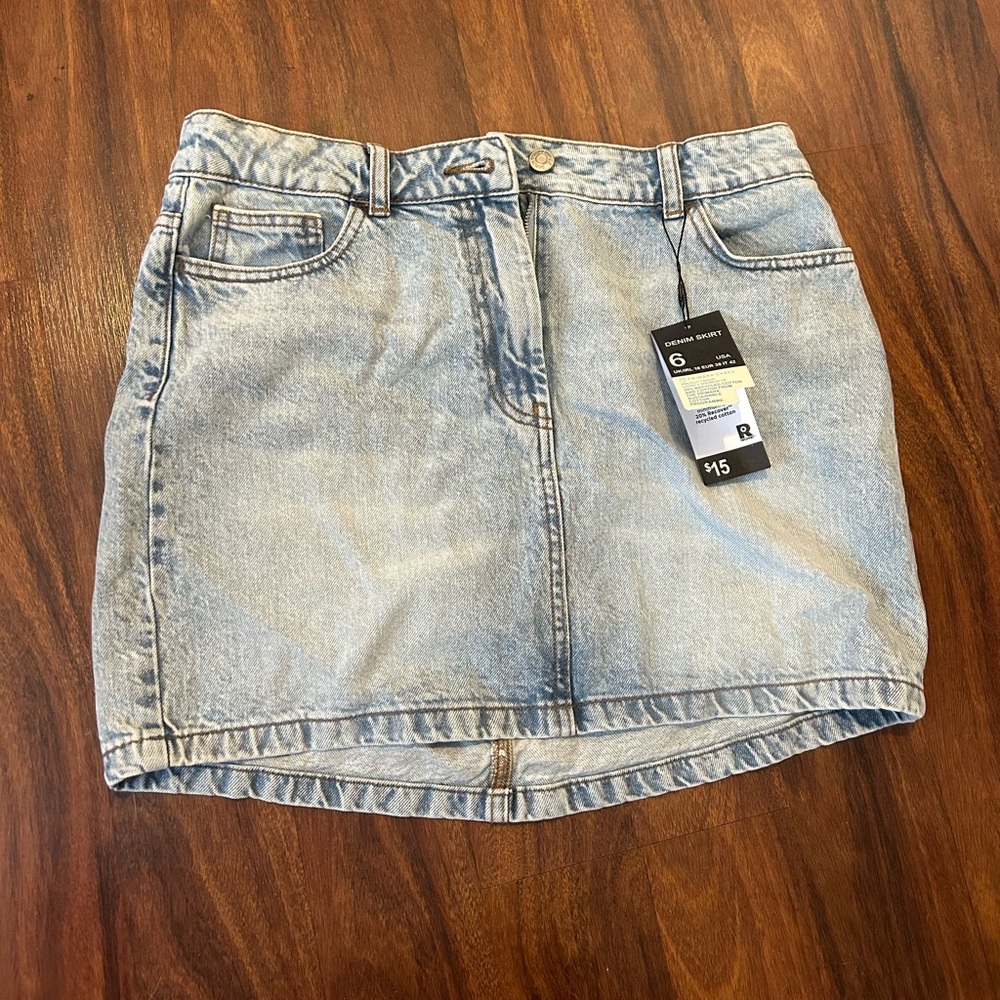 Jean Skirt Size 6